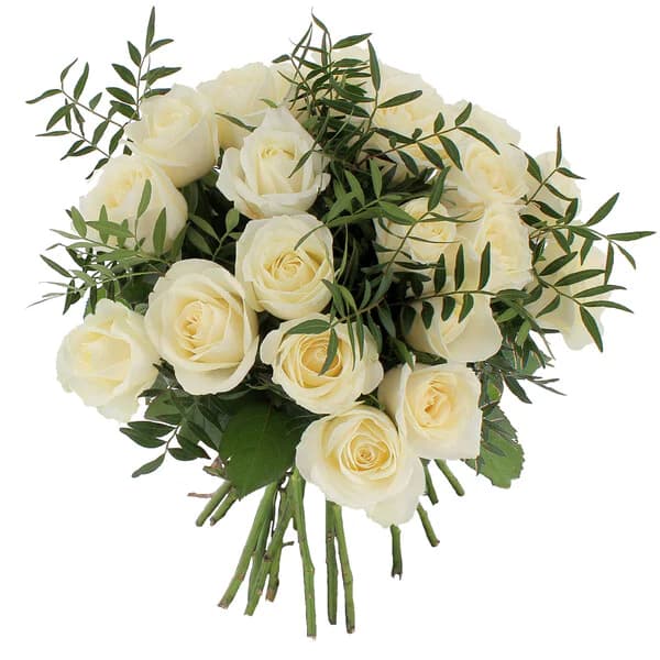Photo produit : 20 ROSES BLANCHES