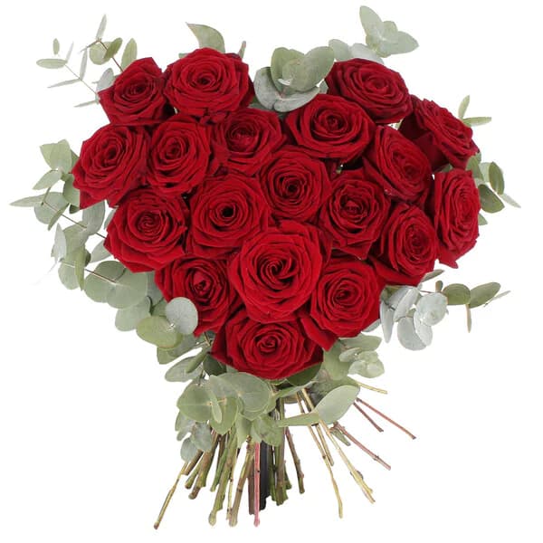Photo produit : COEUR DE ROSES ROUGES
